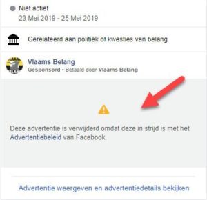 Facebook advertentiepolicy politieke advertenties