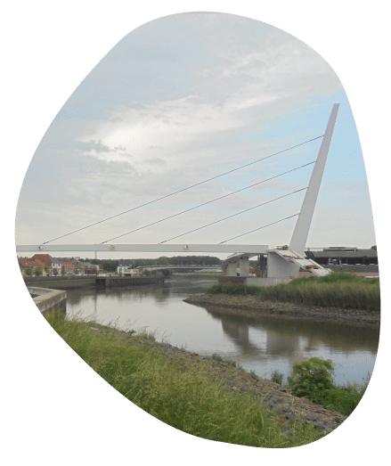 Fiets- en voetgangersbrug Wetteren