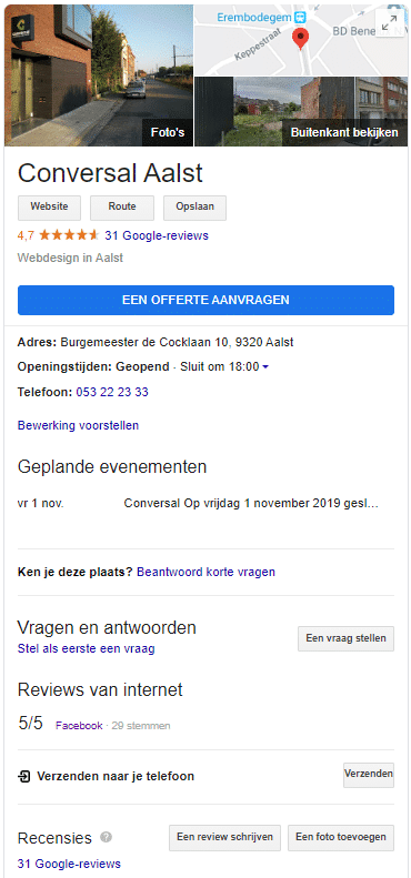 Google My Business Reviews