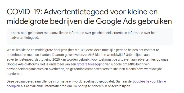 Advertentietegoed