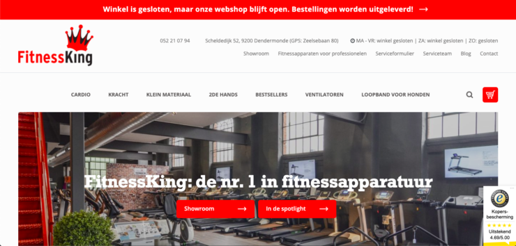 Fitnessking webshop