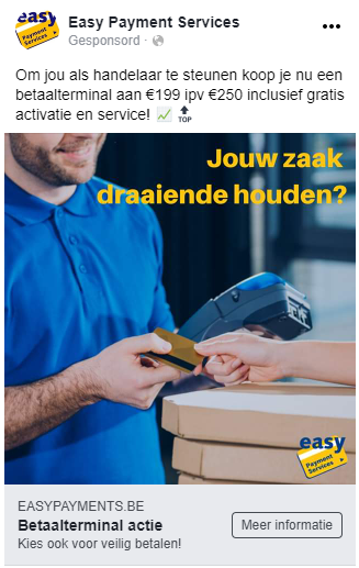 Easy Payment Services Facebook advertentie betaalterminal kopen