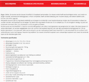 Uitgebreide productbeschrijving toevoegen