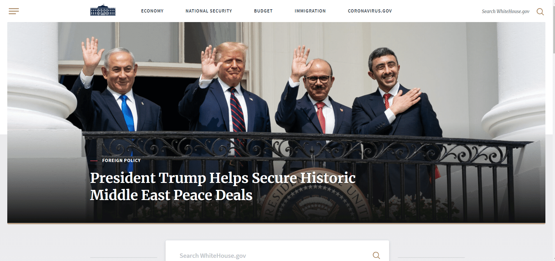 Website Witte Huis in WordPress