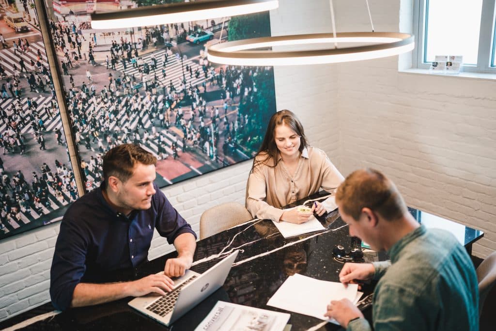 Brainstorm sessie rond online marketing en webdesign
