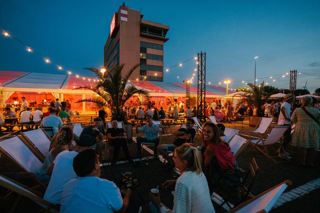 Tenten van Amusivent op een evenement