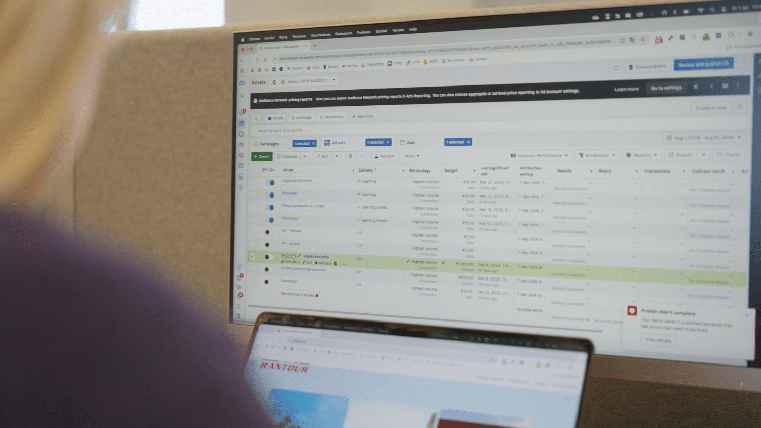 Meta Ads voor Rantour
