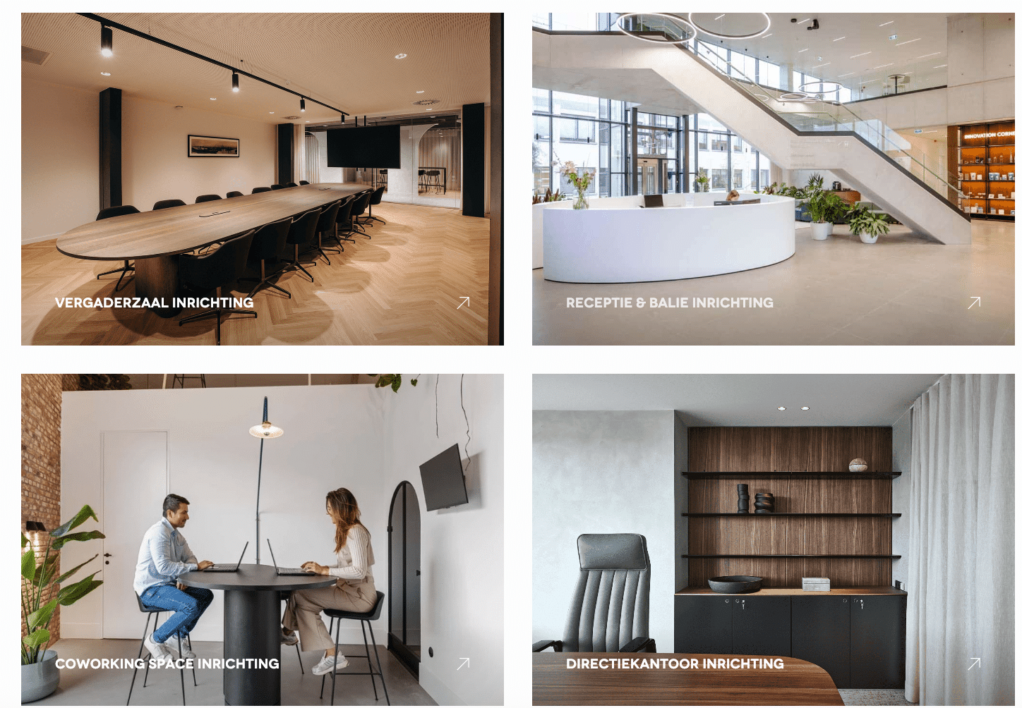 keywordclusters voor de verschillende ruimtes