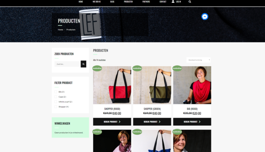 Wordpress Woocommerce MevrouwLEF