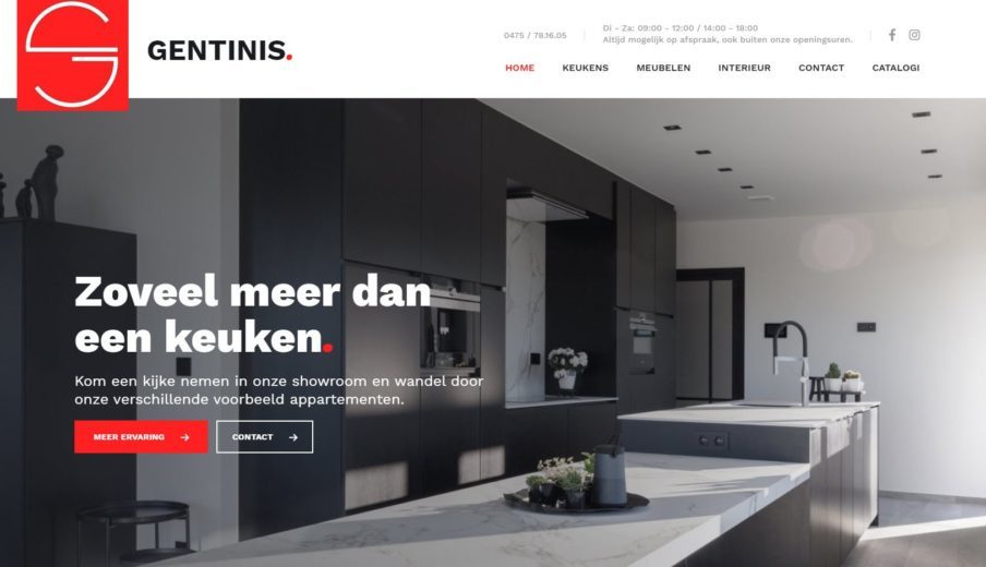 Website Gentinis Keukens