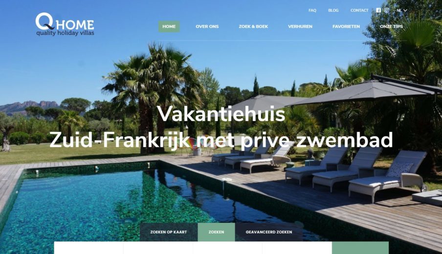 WordPress website Qhome