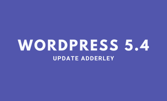 |WordPress 5.4 update|