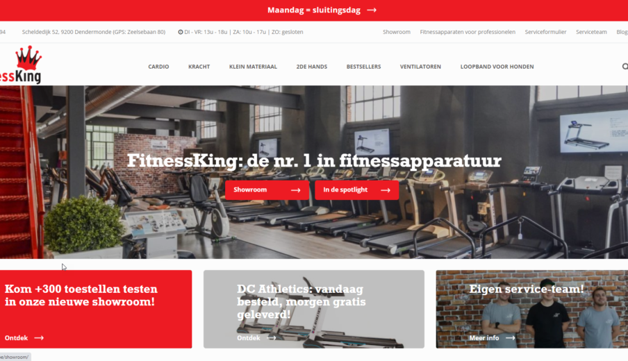 WordPress website laten maken fitness king