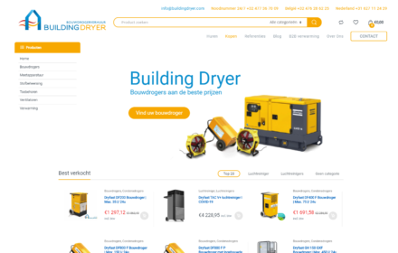 Webshop Bouwen BuildingDryer