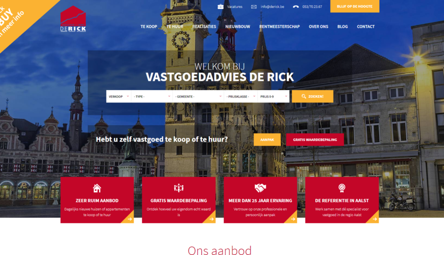 WordPress webdesign De Rick