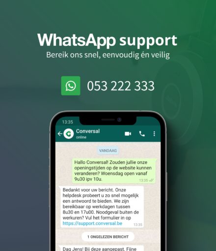 Whatsapp Support bij Conversal